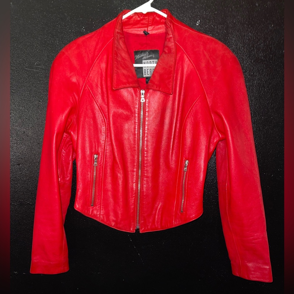 VINTAGE MICHAEL HOBAN LEATHER JACKET